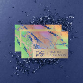 Vivid Marble | Monogram kleurrijke oude Waterverf Visitekaartje