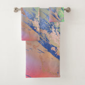 Vivid Marble | Waterverf van kleurrijk gebalste pa Bad Handdoek (Insitu)