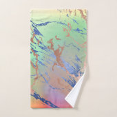 Vivid Marble | Waterverf van kleurrijk gebalste pa Bad Handdoek (Handdoek)