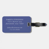 Vivid Marble | Waterverf van kleurrijk gebalste pa Bagagelabel (Achterkant horizontaal)