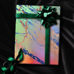 Vivid Marble | Waterverf van kleurrijk gebalste pa Cadeaupapier<br><div class="desc">Ideaal voor DIY-vormgeving, cadeauverpakking en ontkoppeling van meubilair! Een briljante waterverf die zich kenmerkt door een rijke en levendige gele koraalkleur, een oraal sinaasappel, turquoise blauw en een helder groen, eenhoorn-geïnspireerd ombre palet. Deze vrouwelijke, handbeschilderde gradiënt voegt de perfecte pop van kleur toe. Vanuit het collectie "Moderne Waterverf marbles" biedt...</div>