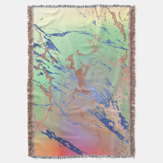 Vivid Marble | Waterverf van kleurrijk gebalste pa Deken (Voorkant Verticaal)