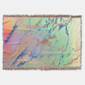 Vivid Marble | Waterverf van kleurrijk gebalste pa Deken (Voorkant)