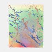 Vivid Marble | Waterverf van kleurrijk gebalste pa Fleece Deken (Voorkant)