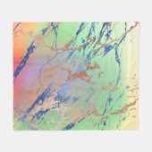 Vivid Marble | Waterverf van kleurrijk gebalste pa Fleece Deken (Voorkant (Horizontaal))