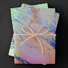 Vivid Marble | Waterverf van kleurrijk gebalste pa Inpakpapier Vel