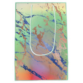 Vivid Marble | Waterverf van kleurrijk gebalste pa Medium Cadeauzakje (Achterkant)