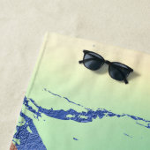 Vivid Marble | Waterverf van kleurrijk gebalste pa Strandlaken (In situ)