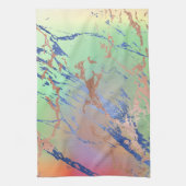 Vivid Marble | Waterverf van kleurrijk gebalste pa Theedoek (Verticaal)