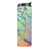 Vivid Marble | Waterverf van kleurrijk gebalste pa Thermosbeker (Gedraaid links)