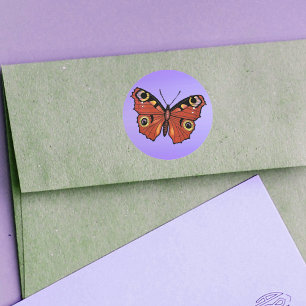  Vivid Monarch Butterfly Ronde Sticker