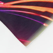 Vivid Neon Floral Mandala Art Fleece Deken (Hoek)