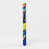 Vivid Neon Paint Splatter Explosion Art Case-Mate iPhone Case (Achterkant/rechts)