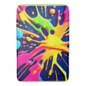 Vivid Neon Splashes Badmat (Voorkant Verticaal)