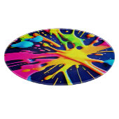 Vivid Neon Splashes Snijplank (Hoek)