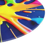 Vivid Neon Splashes Snijplank (Hoek)