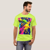 Vivid Neon Splashes T-shirt (Voorkant volledig)