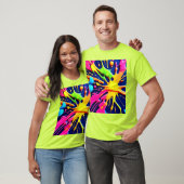 Vivid Neon Splashes T-shirt (Unisex)