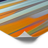 Vivid Ocean Sunset Over Mountains Poster (Hoek)