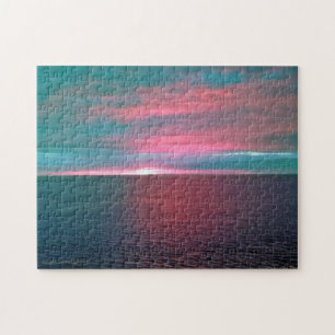 Vivid Ocean Sunset Puzzle Legpuzzel