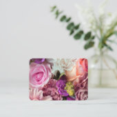 Vivid Orchid Florals Enclosure Card Informatiekaartje (Staand voorkant)