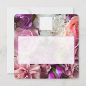 Vivid Orchid Florals Place Setting Card Notitiekaartje (Voorkant)