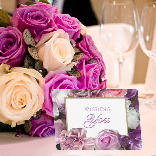 Vivid Orchid Secret Gardens Birthday Card Kaart