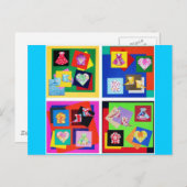 Vivid Origami Art Briefkaart (Voorkant / Achterkant)