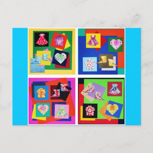 Vivid Origami Art Briefkaart (Voorkant)