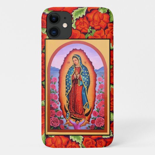 Vivid Our Lady of Guadalupe  Rozen Case-Mate iPhone Case (Achterkant)
