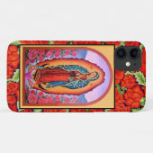 Vivid Our Lady of Guadalupe  Rozen Case-Mate iPhone Case (Achterkant (horizontaal))