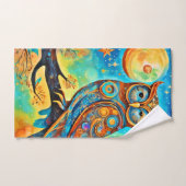 Vivid Owl Celestials: Wonder en Magie Bad Handdoek (Handdoek)