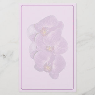Vivid Paars Orchid Stationery Briefpapier