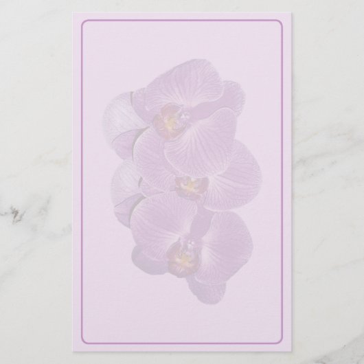 Vivid Paars Orchid Stationery Briefpapier (Voorkant)