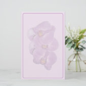 Vivid Paars Orchid Stationery Briefpapier (Staand voorkant)