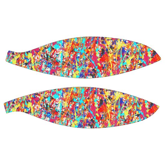 Vivid Paint Splatter Abstract Mini Basketbal (Panelen)