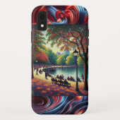 "Vivid Park: Kleurrijke achtergrond iPhone Case" Case-Mate iPhone Case (Achterkant)