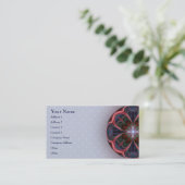 Vivid Petals Mandala - Visitekaartje (Staand voorkant)