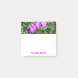 Vivid Pink Hawaiian Flowers Square Post-it® Notes