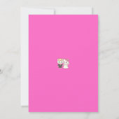 Vivid Pink Y2K Anime Gothic Cat Save the Date (Achterkant)