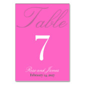 Vivid Pink Y2K Gothic Wedding Kaart (Achterkant)