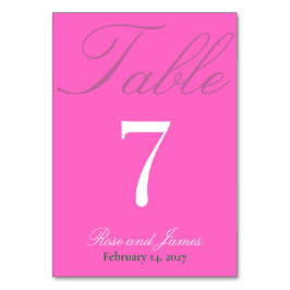 Vivid Pink Y2K Gothic Wedding Kaart