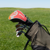 Vivid Polka dots Custom Monogram Golfheadcover (Insitu)