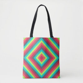 Vivid Pulse Diamond Tote Bag