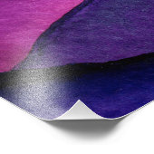 Vivid Purple And Orange Sunset Foto Afdruk (Hoek)