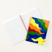 Vivid Rainbow Energy – Bold Abstract Print" Notitieboek (Binnen)