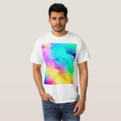 Vivid Rainbow Fluffy Fur Texture-75201 T-shirt (Voorkant volledig)