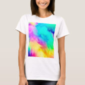 Vivid Rainbow Fluffy Fur Texture-75201 T-shirt (Voorkant)