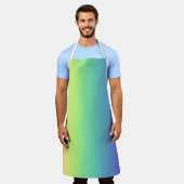 Vivid Rainbow Gradient Schort (Gedragen)