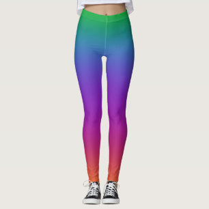 Vivid Rainbow-Leggings Leggings